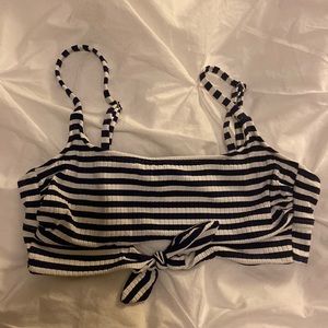 Target - Xhilaration Navy Striped Bikini Top | New without tags